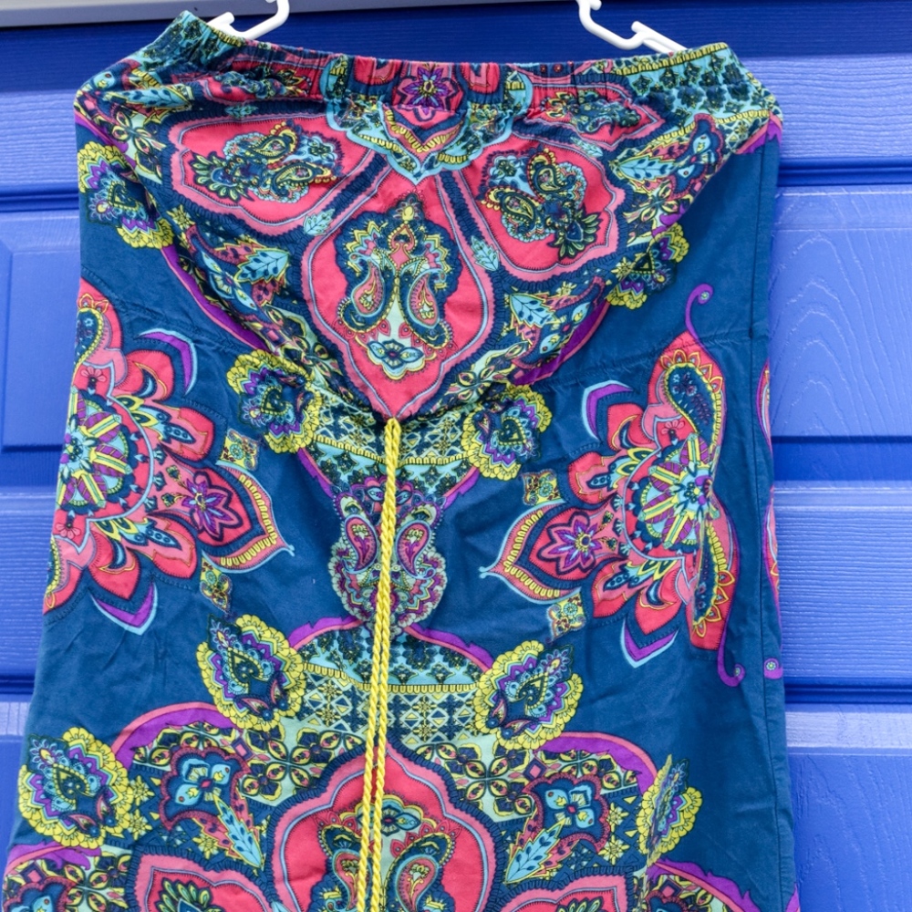 Flying Tomato Paisley Strapless Dress